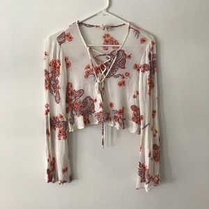Floral Flowy Crop Top